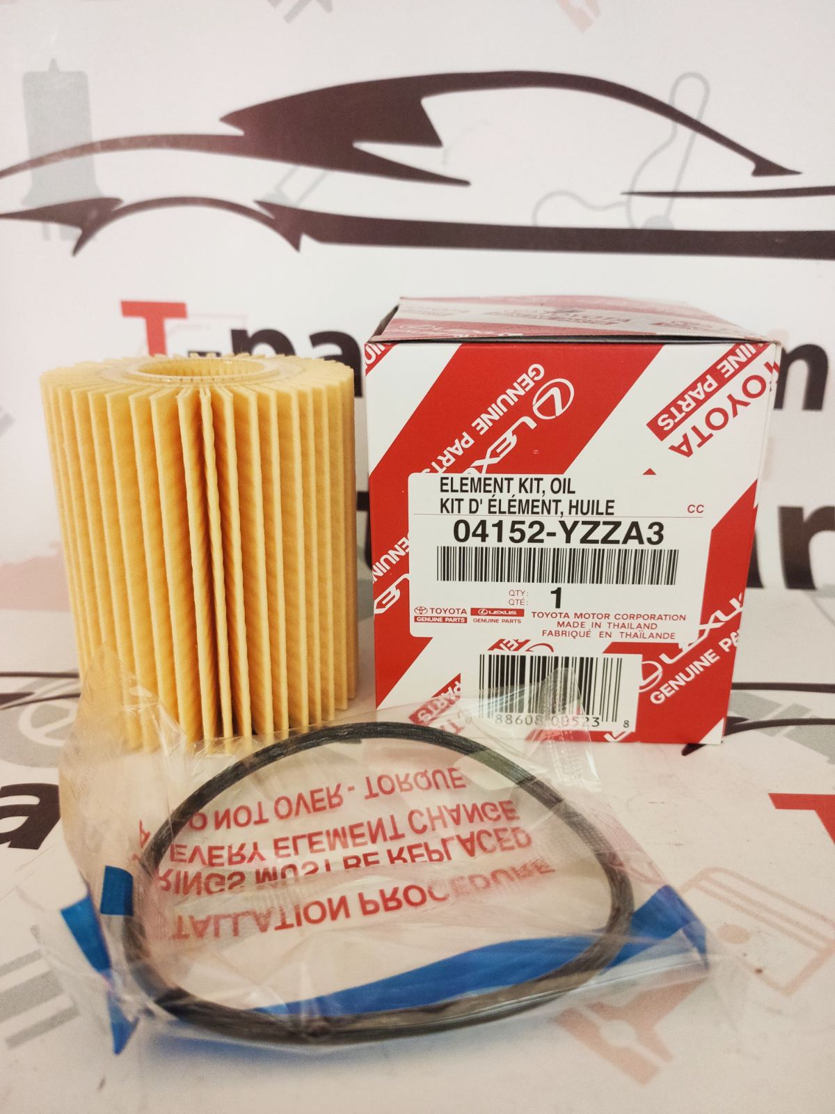 04152-YZZA3 , 04152-31020 , 04152-31080, 0415231020, 0415231080, 04152YZZA3  Масляний фільтр Toyota